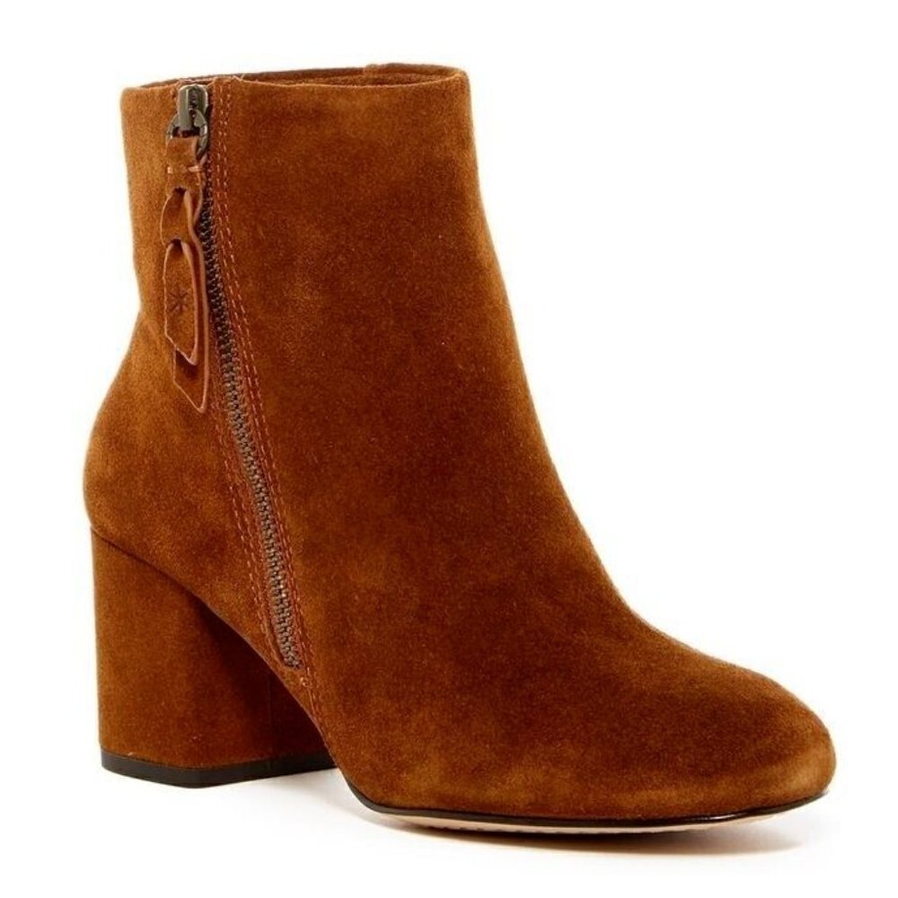 Splendid Rafaela Women's Brown Suede Leather Boots Booties in Whiskey Size 6